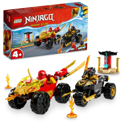 LEGO® NINJAGO® 71789 Kai a Ras v duelu auta s motorkou