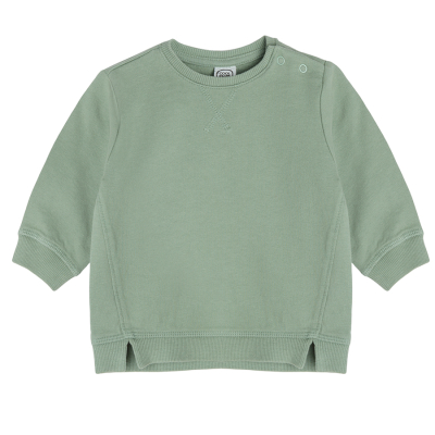 Mikina s rozparky- zelená - 62 OLIVE