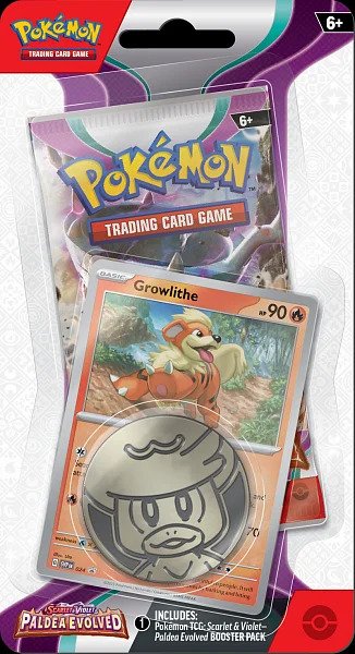 Nintendo Pokémon TCG: SV02 Paldea Evolved - Checklane Blister Varianta: Growlithe