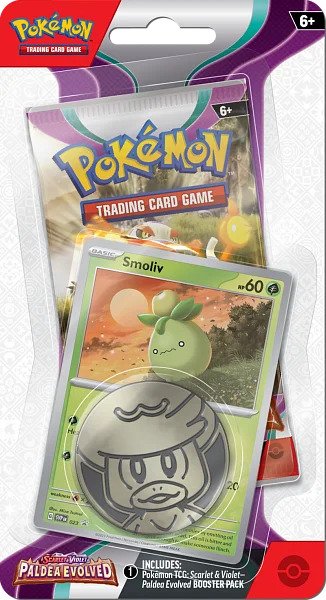 Nintendo Pokémon TCG: SV02 Paldea Evolved - Checklane Blister Varianta: Smoliv