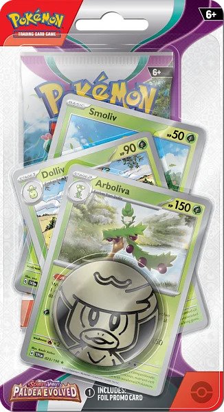 Nintendo Pokémon TCG: SV02 Paldea Evolved - Premium Checklane Blister Varianta: Arboliva