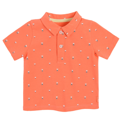 Polo tričko s krátkým rukávem- oranžové - 62 ORANGE