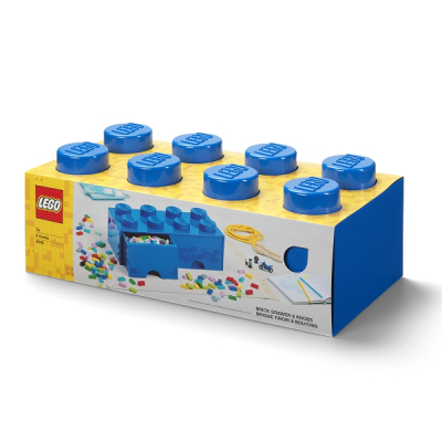 LEGO úložný box 8 s šuplíky - modrá