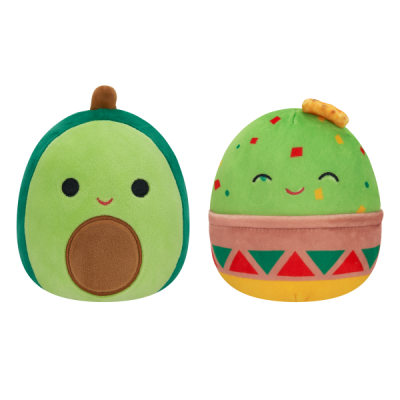 Plyšový mazlíček Squishmallows 2v1 guacamole Gideon a avokád