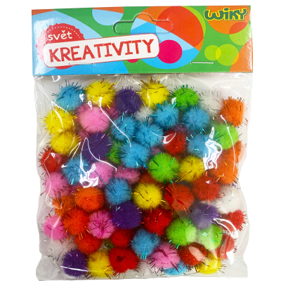 Wiky - Pom pom glitter 15mm