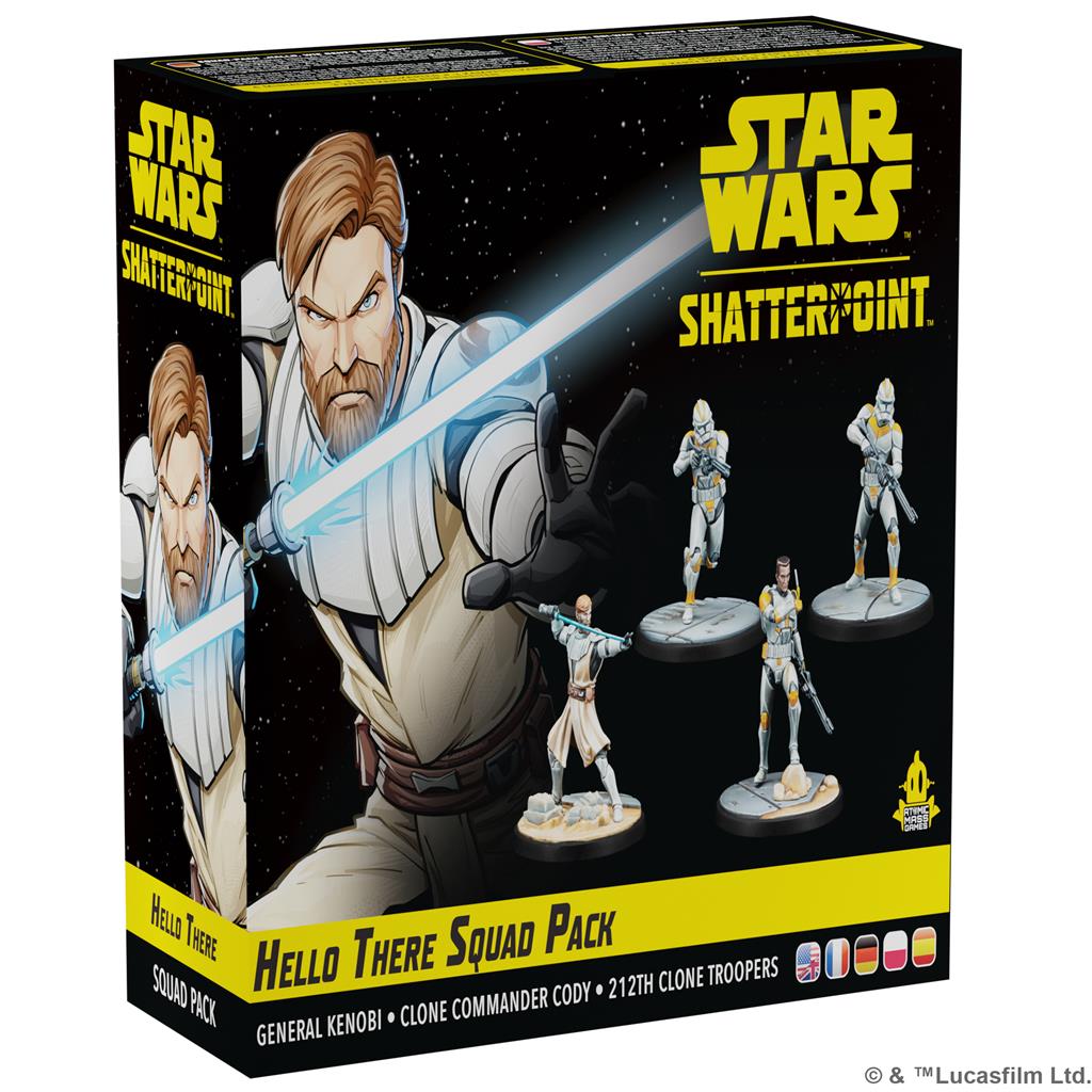 Atomic Mass Games Star Wars: Shatterpoint – Hello There – General Obi-Wan Kenobi Squad Pack - EN/FR/IT/DE/ES