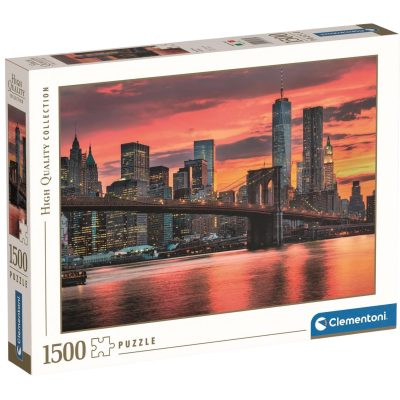 Clementoni - Puzzle Řeka East River za soumraku
