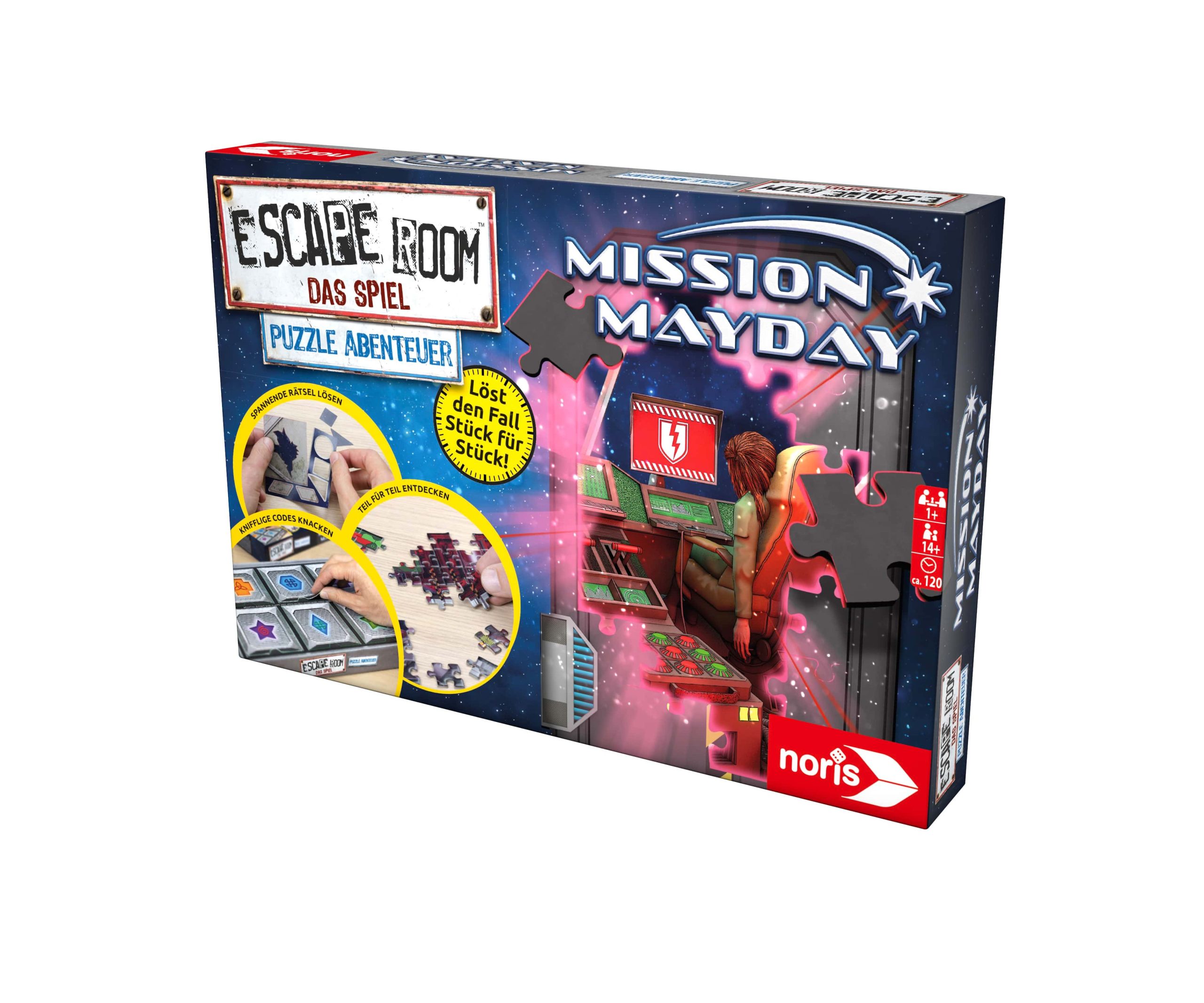 Noris Spiele Escape Room: Mission Mayday Puzzle Abenteuer 3 (Escape Room: Mission Mayday Puzzle Adventures 3)