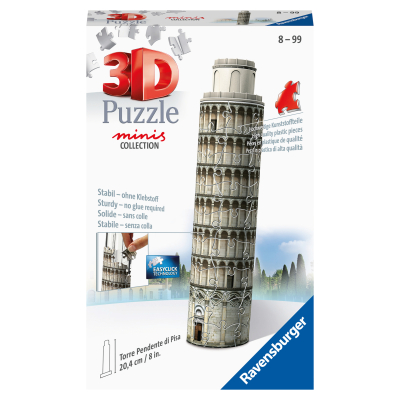 Puzzle 3D Mini budova - Šikmá věž v Pise 54 dílků