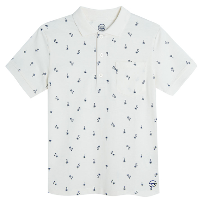 Tričko polo KR-SS23 - 134 WHITE