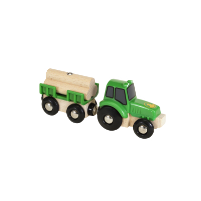 Dřevěný Traktor s nákladem