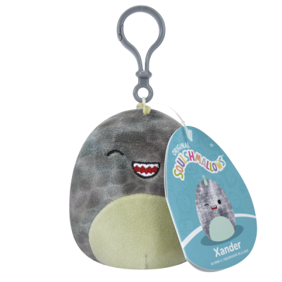 Klíčenka Squishmallows Šedý T-rex - Xander