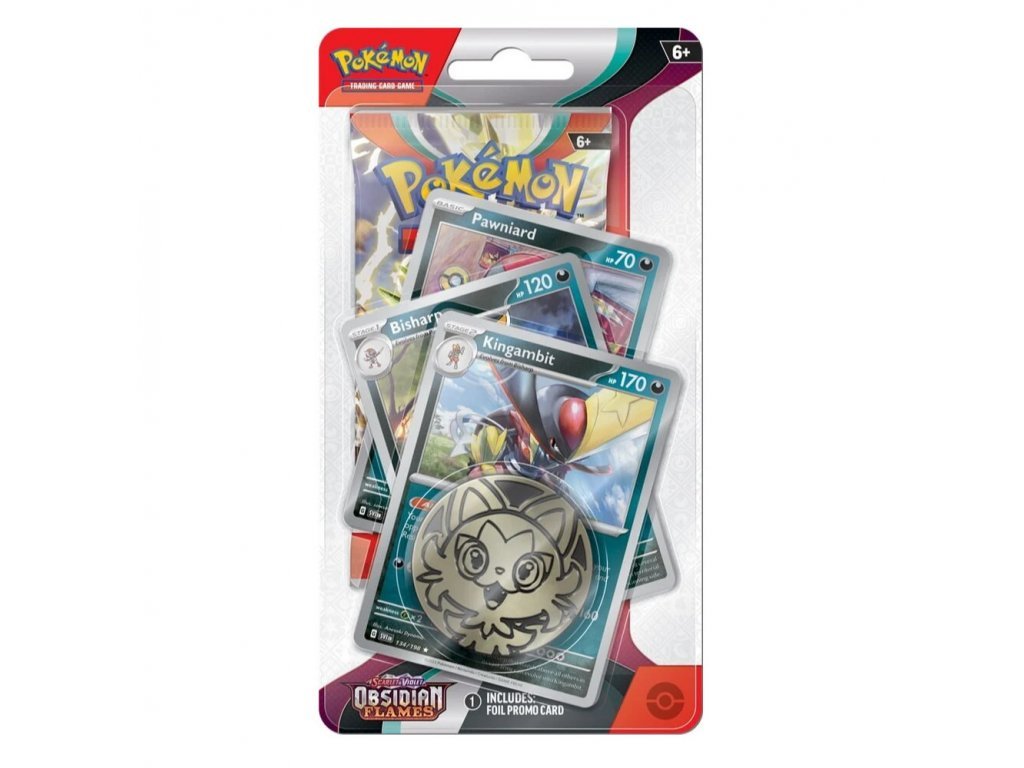 Nintendo Pokémon TCG: Obsidian Flames (SV03) - Premium Checklane Blister Varianta: Kingambit