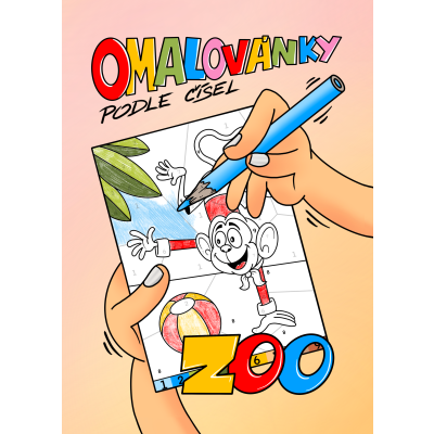 Omalovánky číselné ZOO A4