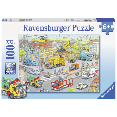 Puzzle Stroje ve městě 100 dílků
