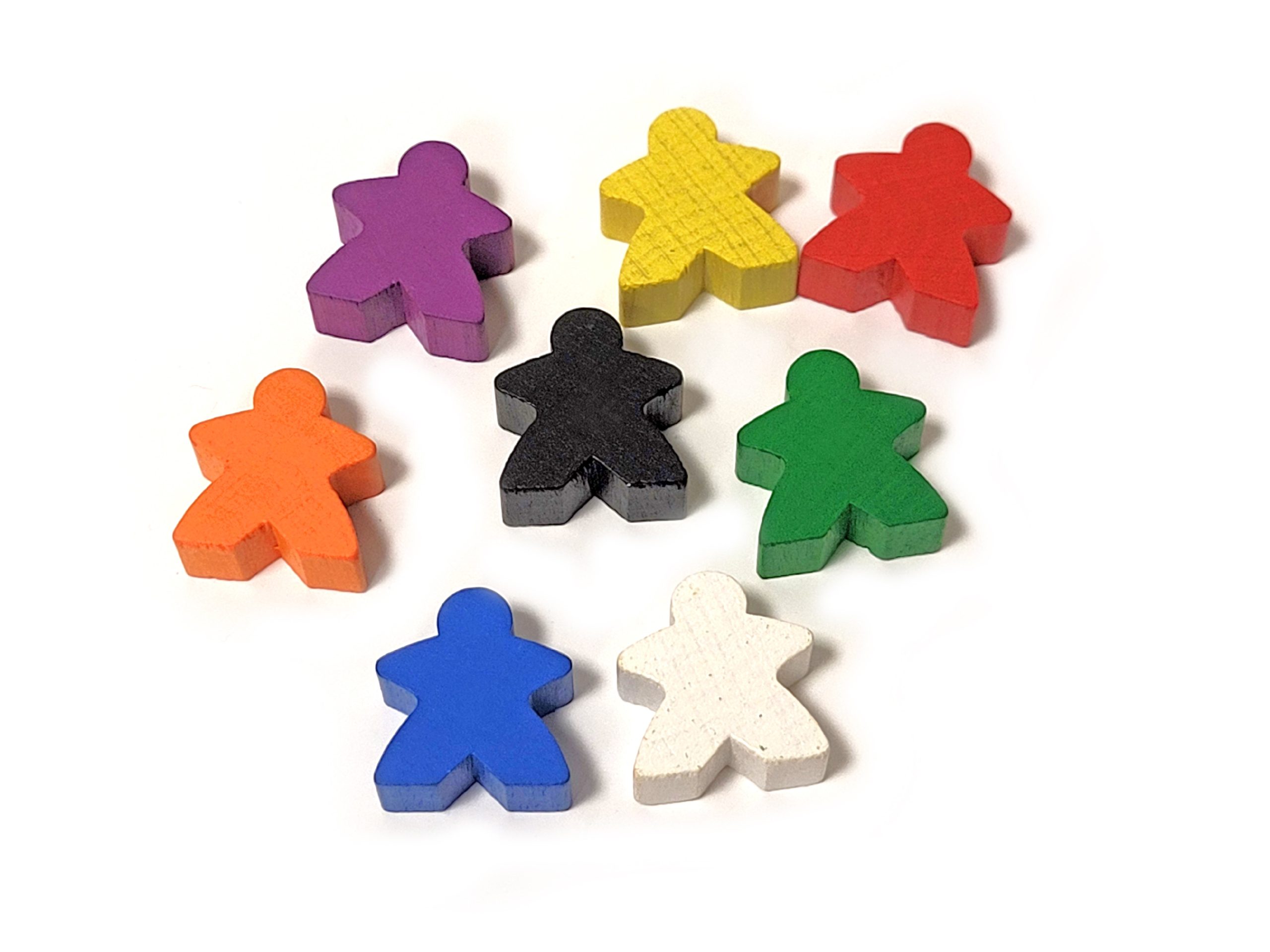TLAMA games Dřevěné figurky klasický meeple 16 mm (20 ks) Barva: Mix barev