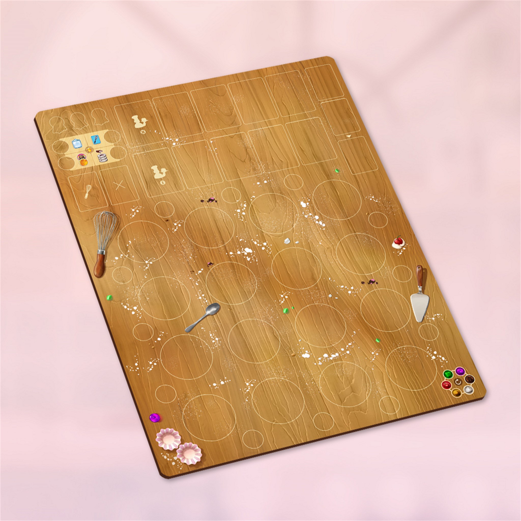 TLAMA games Sladká tečka: klání cukrářů - Herní podložka (Playmat)