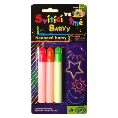 3x svítící barva na blistru