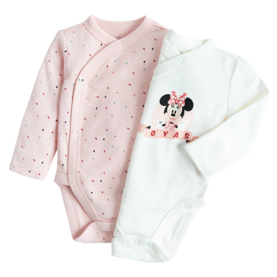 Body s dlouhým rukávem Minnie 2 ks- více barev - 56 MIX