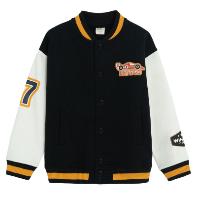 Bomber mikina-  tmavě modrá - 98 BLACK