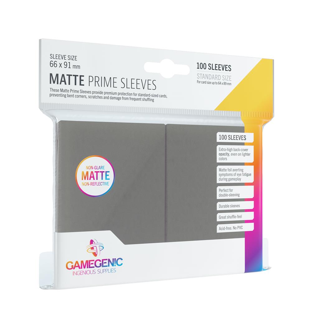Gamegenic Matte Prime Sleeves Gray (100 obalů) - Obaly na karty