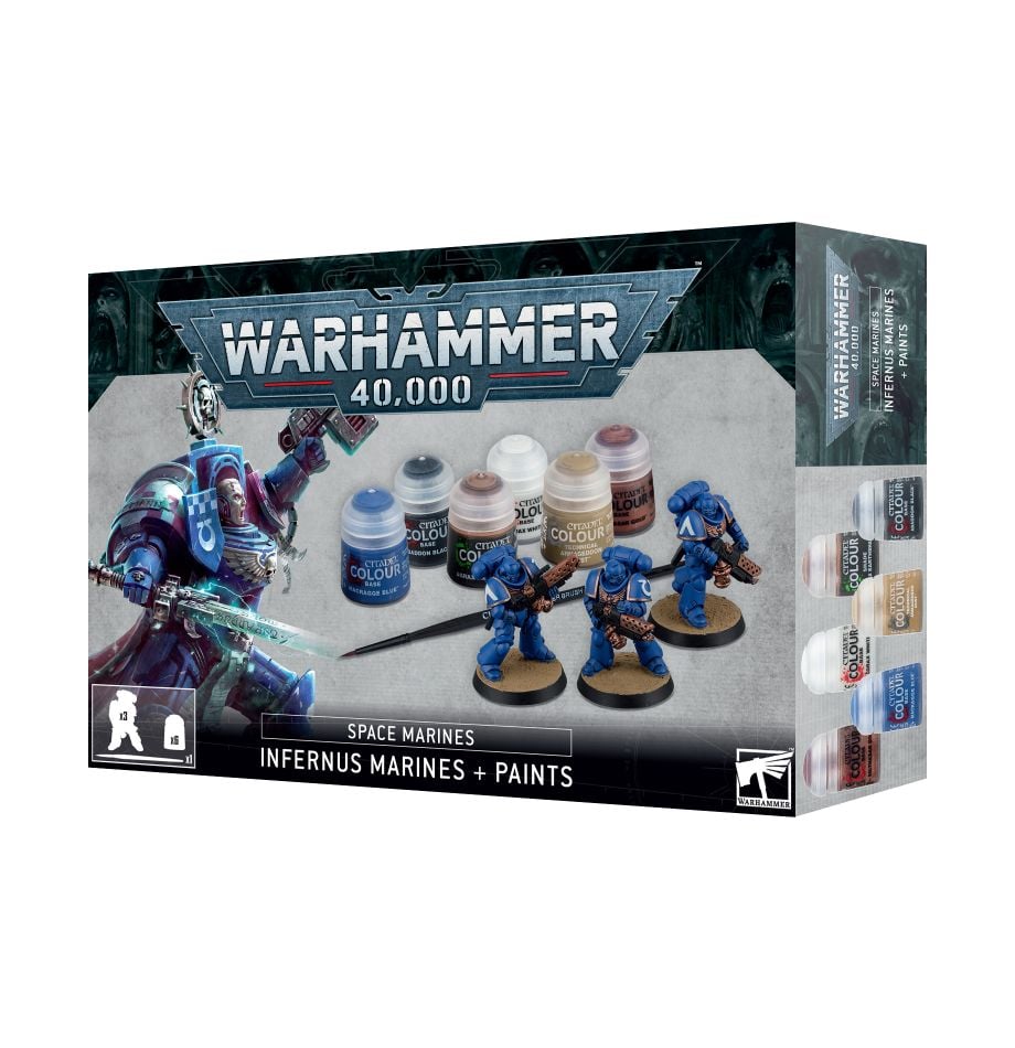 Games Workshop Warhammer 40.000: Infernus Marines + Paints Set