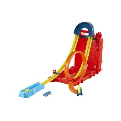 Hot Wheels track builder kanystr kaskadérských kousků