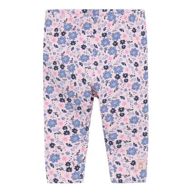 Květované legíny- světle růžové - 62 LIGHT PINK
