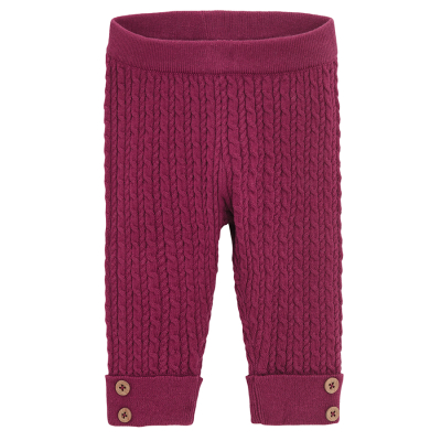 Leginy s knoflíky- vínové - 56 BURGUNDY