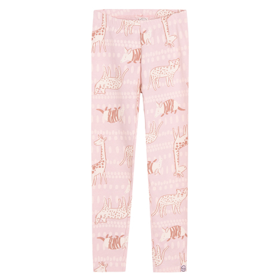 Legíny se zvířátky- růžové - 98 PINK