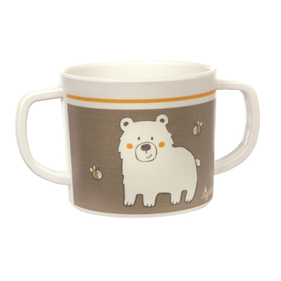 Melamin baby hrníček Honi Boni bear medvěd se silikonem (7