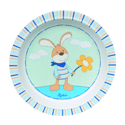 Melamin baby talířek se silikonem Semmel Bunny (21