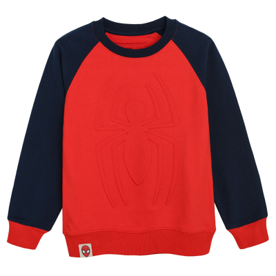 Mikina přes hlavu Spiderman- červená - 98 RED