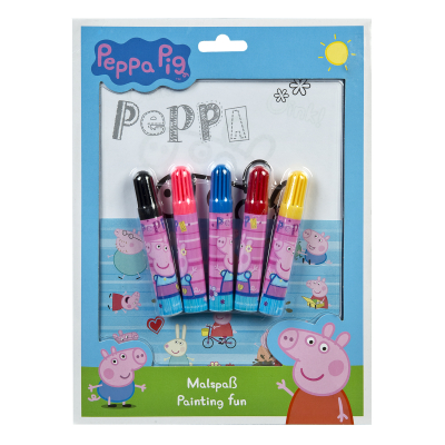 Omalovánky + fixy Prasátko Peppa