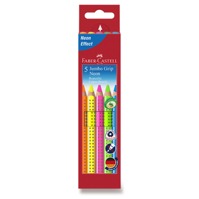 Pastelky F-C Jumbo Grip Neon 5ks