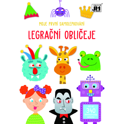 První samolepky/ Legrační obličej