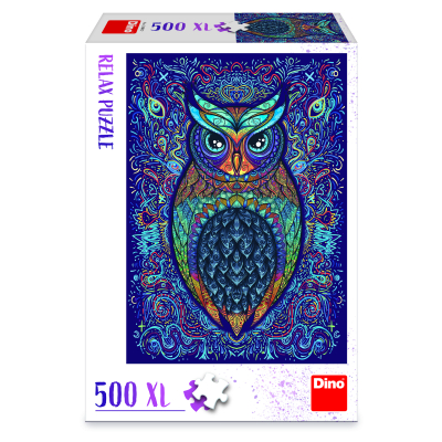 Puzzle Sova 500 dílků XL relax