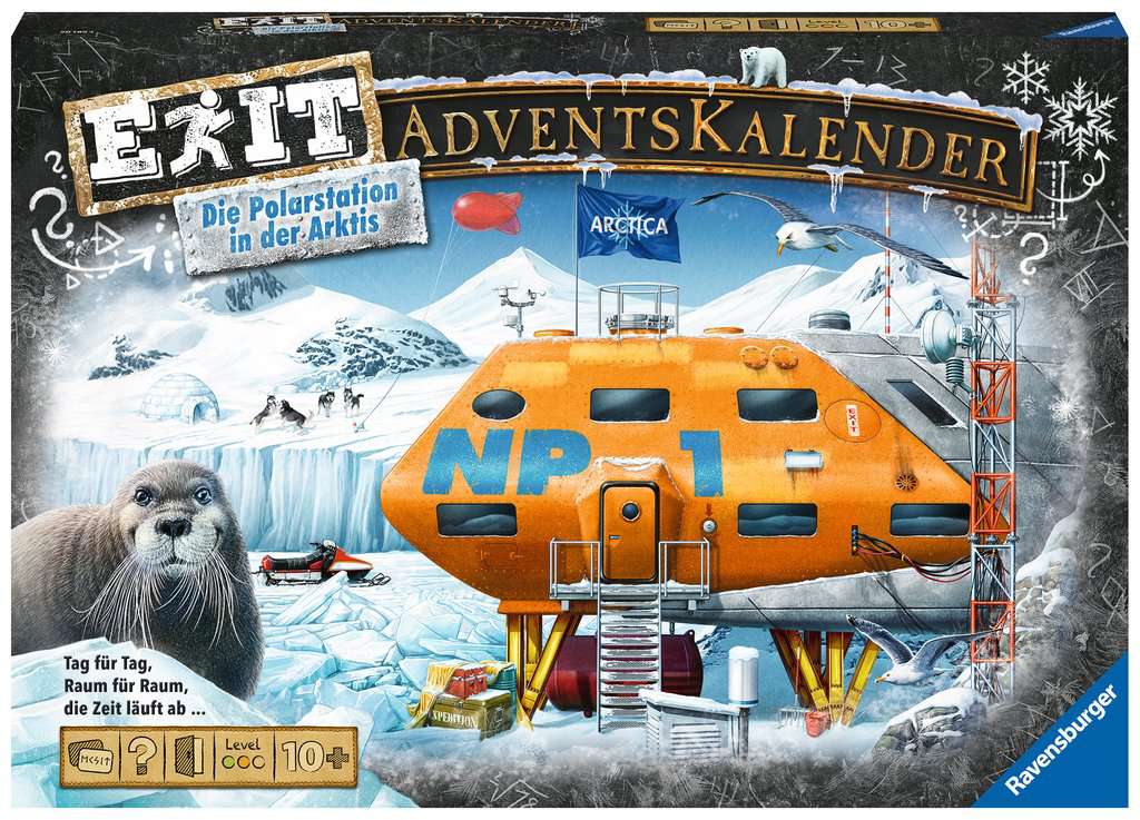 Ravensburger EXIT Adventní kalendář - Die Polarstation in der Arktis (Opuštěná továrna)