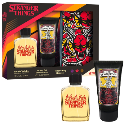 STRANGER THINGS Dárkový set EDT 100 ml + sprchový gel 150 ml + toaletní taška