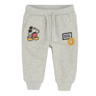 Sportovní kalhoty Mickey Mouse- šedé - 62 GREY MELANGE