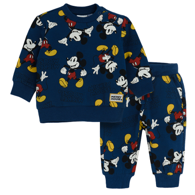 Tepláková souprava Mickey Mouse- tmavě modrá - 56 MIX
