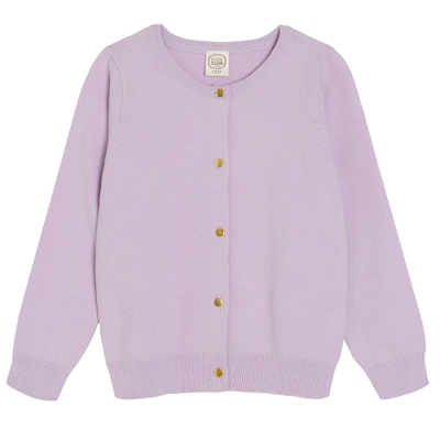 Zapínací svetr- fialový - 92 LILAC