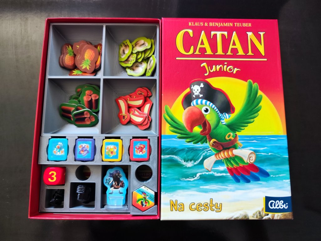 inserty.cz Catan Junior na cesty - Insert (černý)