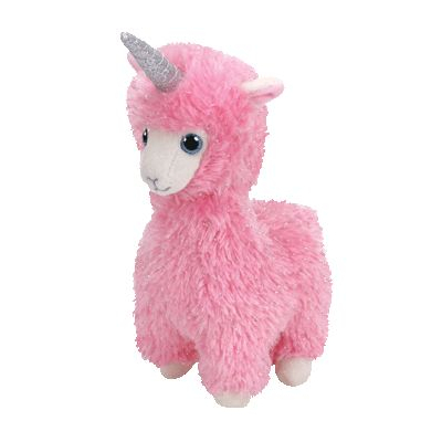 Beanie Boos Lana - růžový lama s rohem