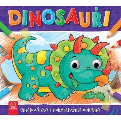 Omalovánka s pohyblivýma očkama – Dinosauři