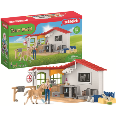 Schleich 42502 Veterinární ordinace pro domácí zvířata