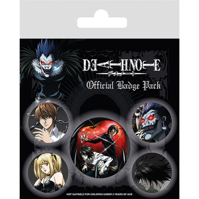 Set odznaků Death Note