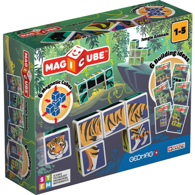 Stavebnice Geomag Magicube Jungle Animals