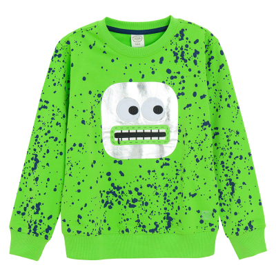 Mikina s aplikací- zelená - 92 LIME
