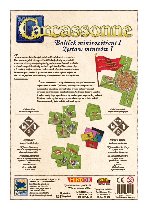 Mindok Carcassonne: Balíček minirozšíření I